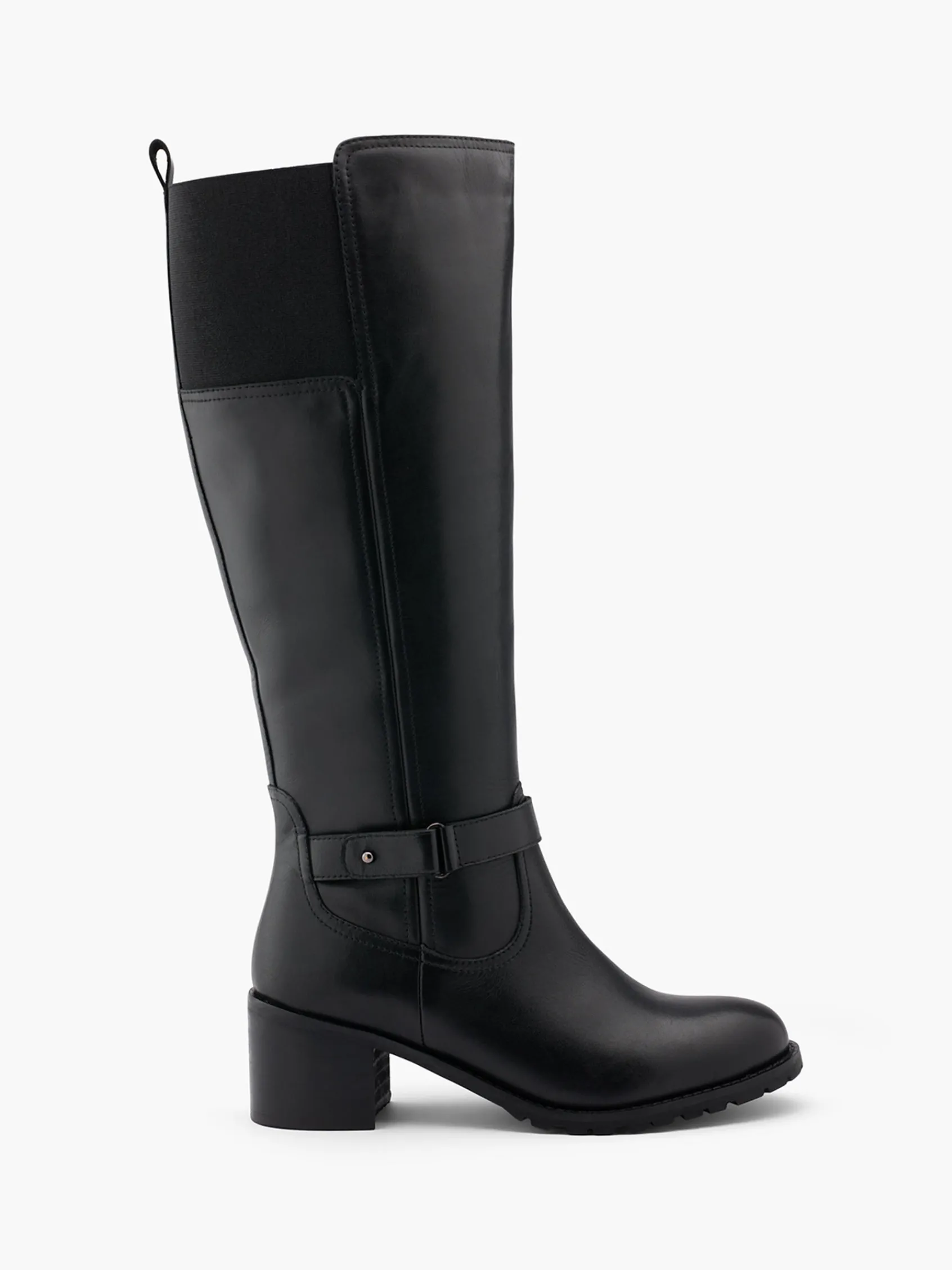 Damen 5th Avenue Leder Weitschaftstiefel