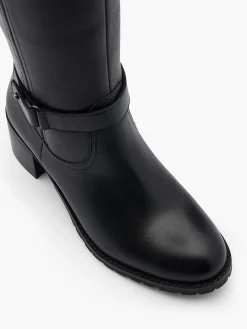 Damen 5th Avenue Leder Weitschaftstiefel