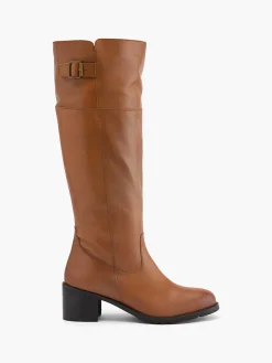Damen 5th Avenue Leder Weitschaftstiefel
