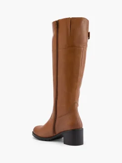 Damen 5th Avenue Leder Weitschaftstiefel