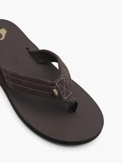 Herren Quiksilver Leder Zehentrenner