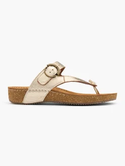 Damen 5th Avenue Leder Zehentrenner