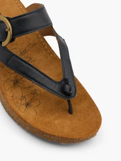 Damen 5th Avenue Leder Zehentrenner