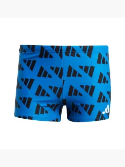 Herren adidas Logo Graphic 2 Inch Boxer-Badehose