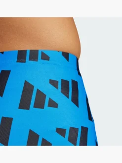 Herren adidas Logo Graphic 2 Inch Boxer-Badehose