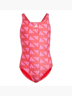 Kinder adidas Logo Graphic V-Back Kids Badeanzug