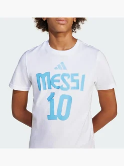 Kinder adidas Messi Name and Number Graphic Kids T-Shirt