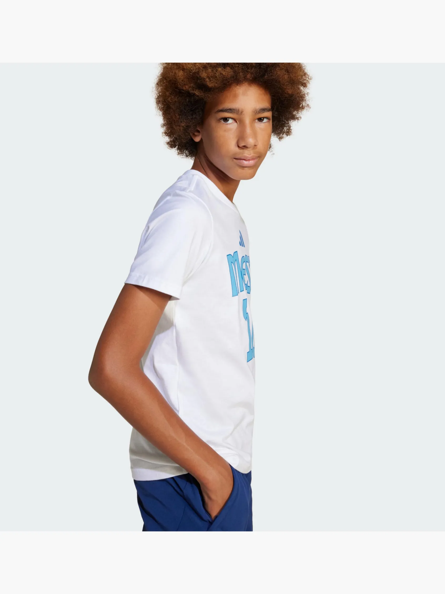 Kinder adidas Messi Name and Number Graphic Kids T-Shirt