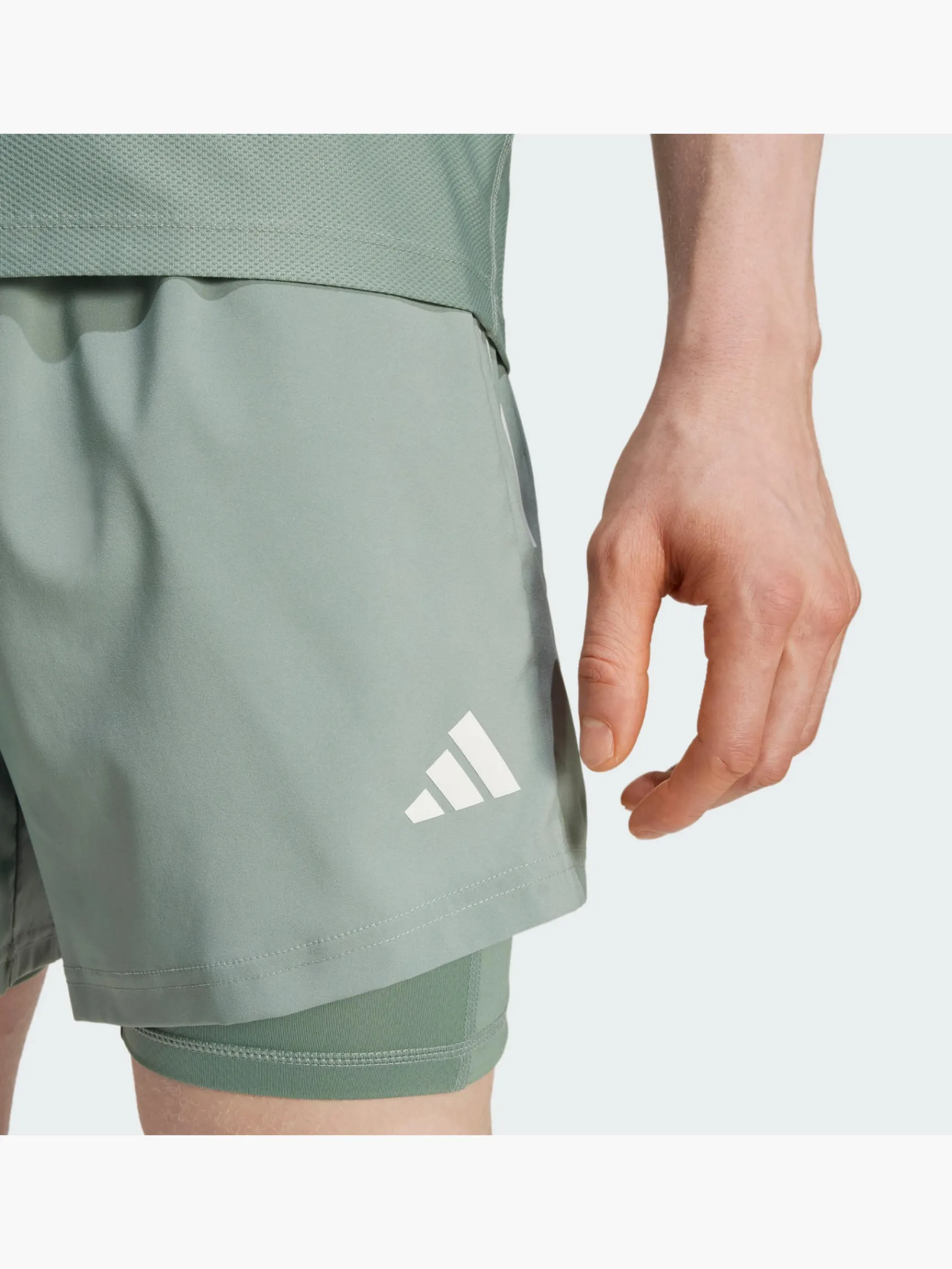 Herren adidas Own the Run CLIMACOOL 2-in-1 Shorts
