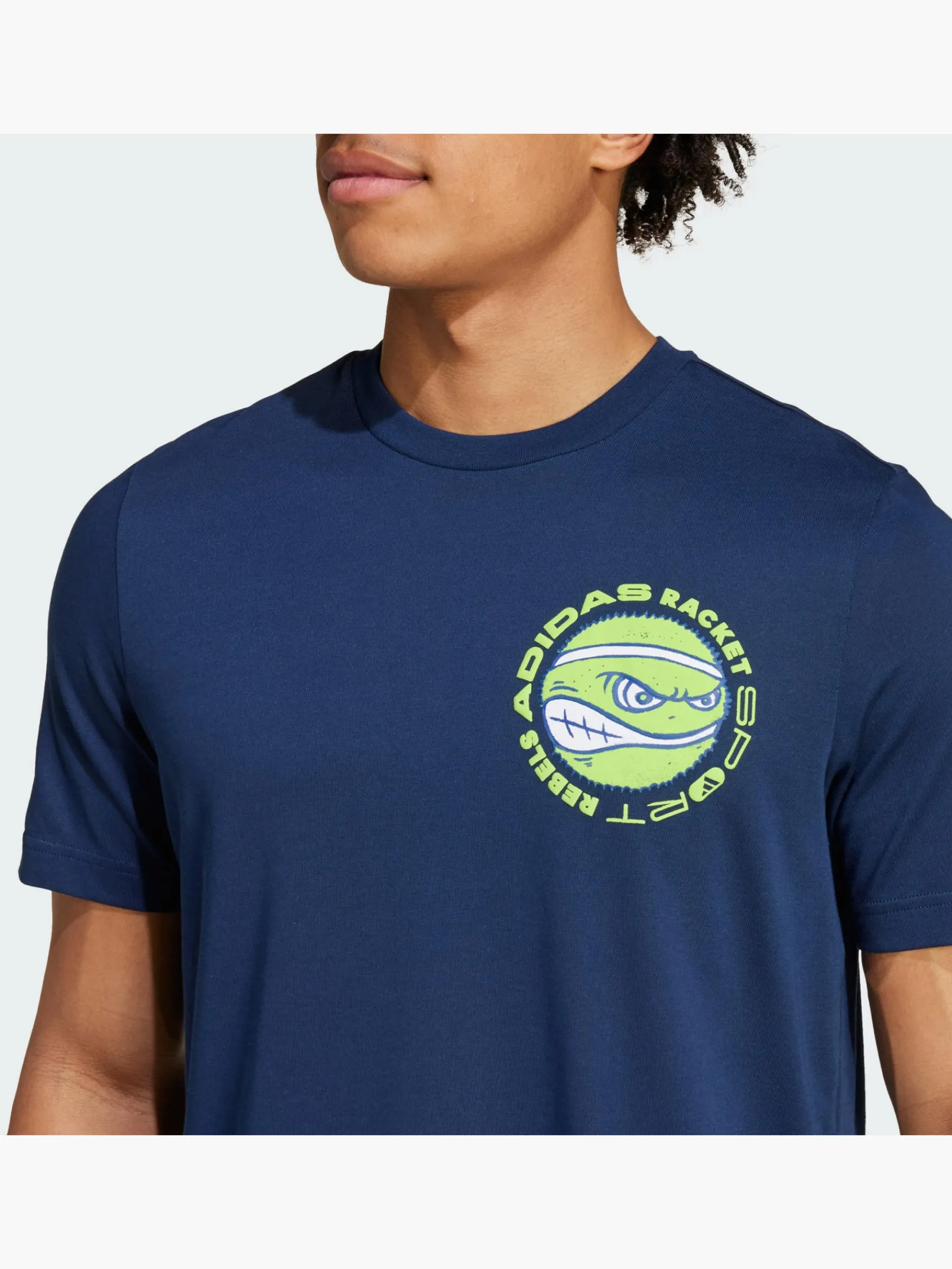 Herren adidas Racket Sport Rebels Graphic T-Shirt