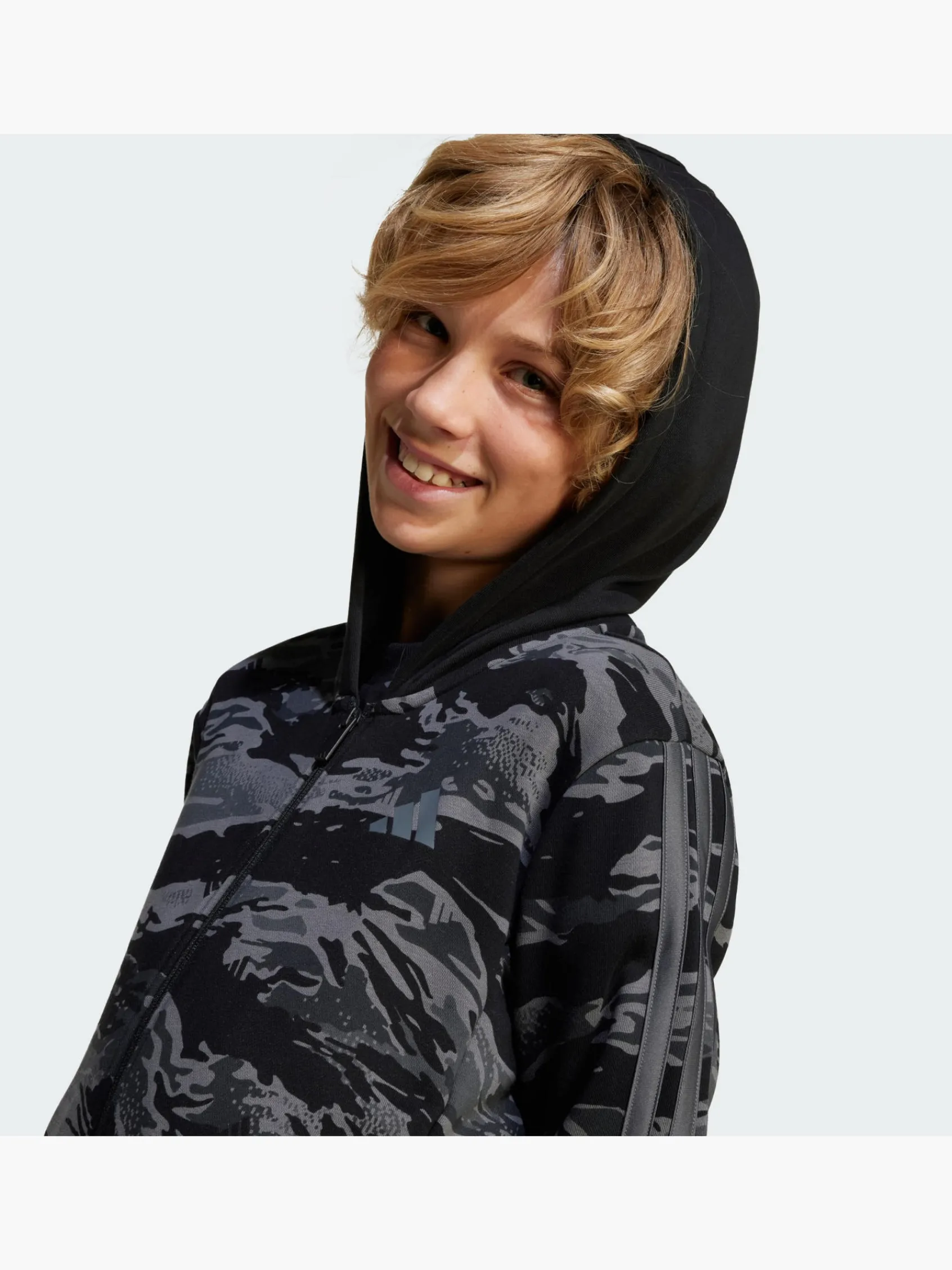 Kinder adidas Seasonal Essentials Camo Kids Kapuzenjacke
