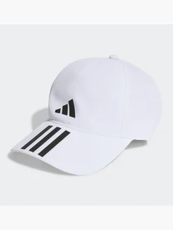 Herren adidas 3-Streifen AEROREADY Running Training Baseball Kappe