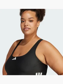 Damen adidas 3-Streifen C-Back Badeanzug – Große Größen