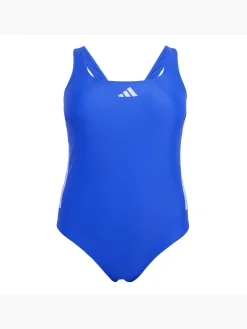Damen adidas 3-Streifen C-Back Badeanzug – Große Größen