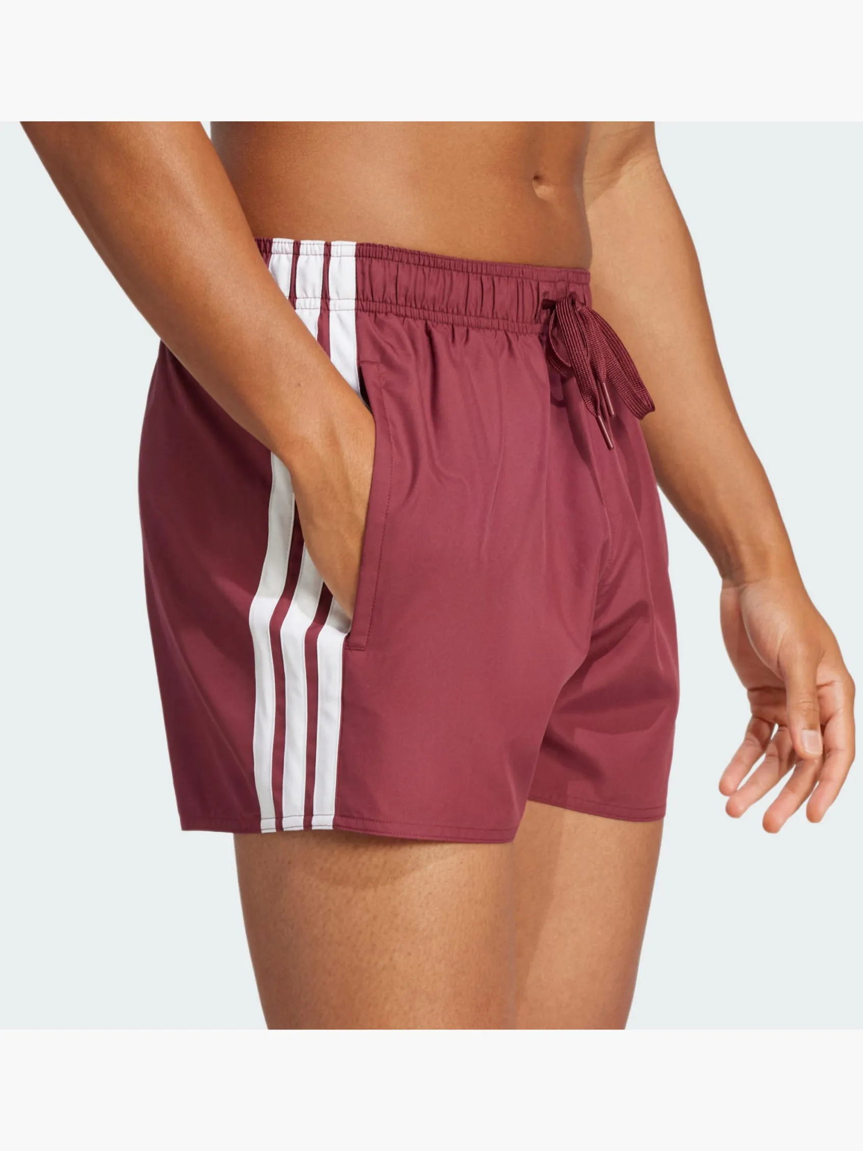 Herren adidas 3-Streifen 3-Inch Badeshorts