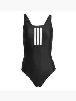 Damen adidas 3-Streifen V-Back Badeanzug