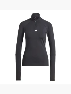 Damen adidas Techfit COLD.RDY 1/4 Zip Training Longsleeve
