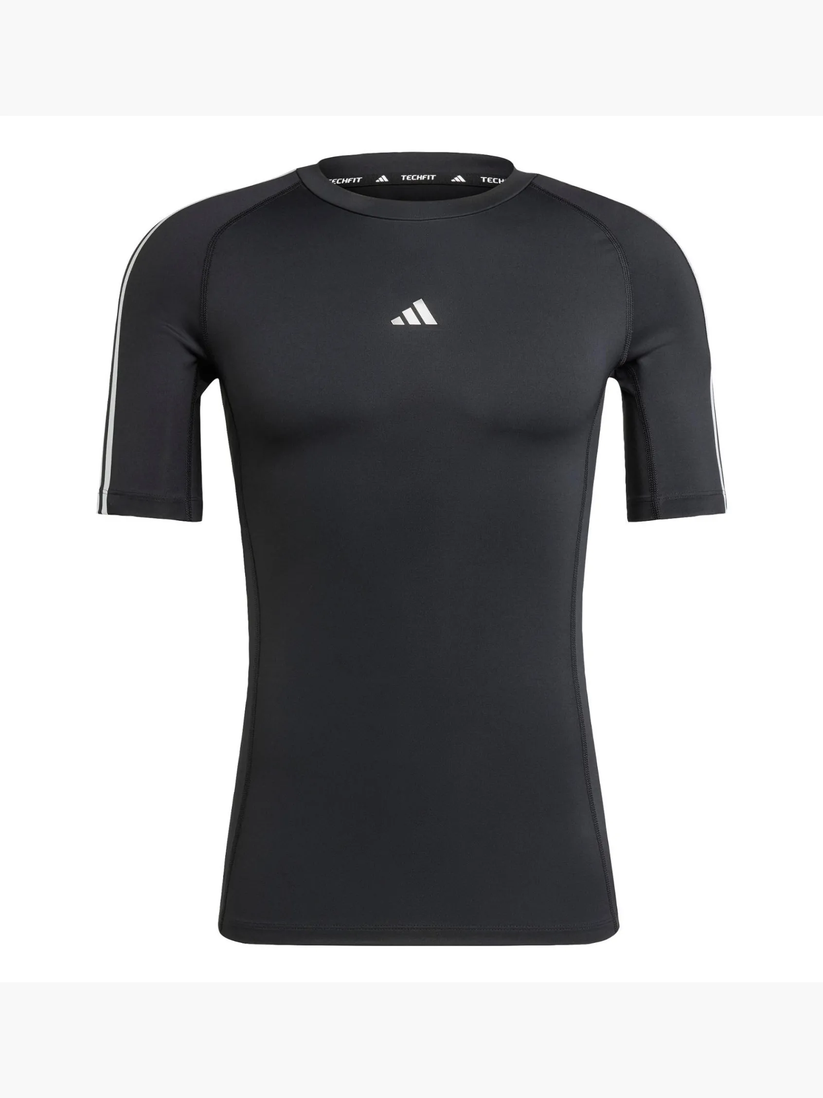 Herren adidas TECHFIT Compression Training 3-Streifen T-Shirt