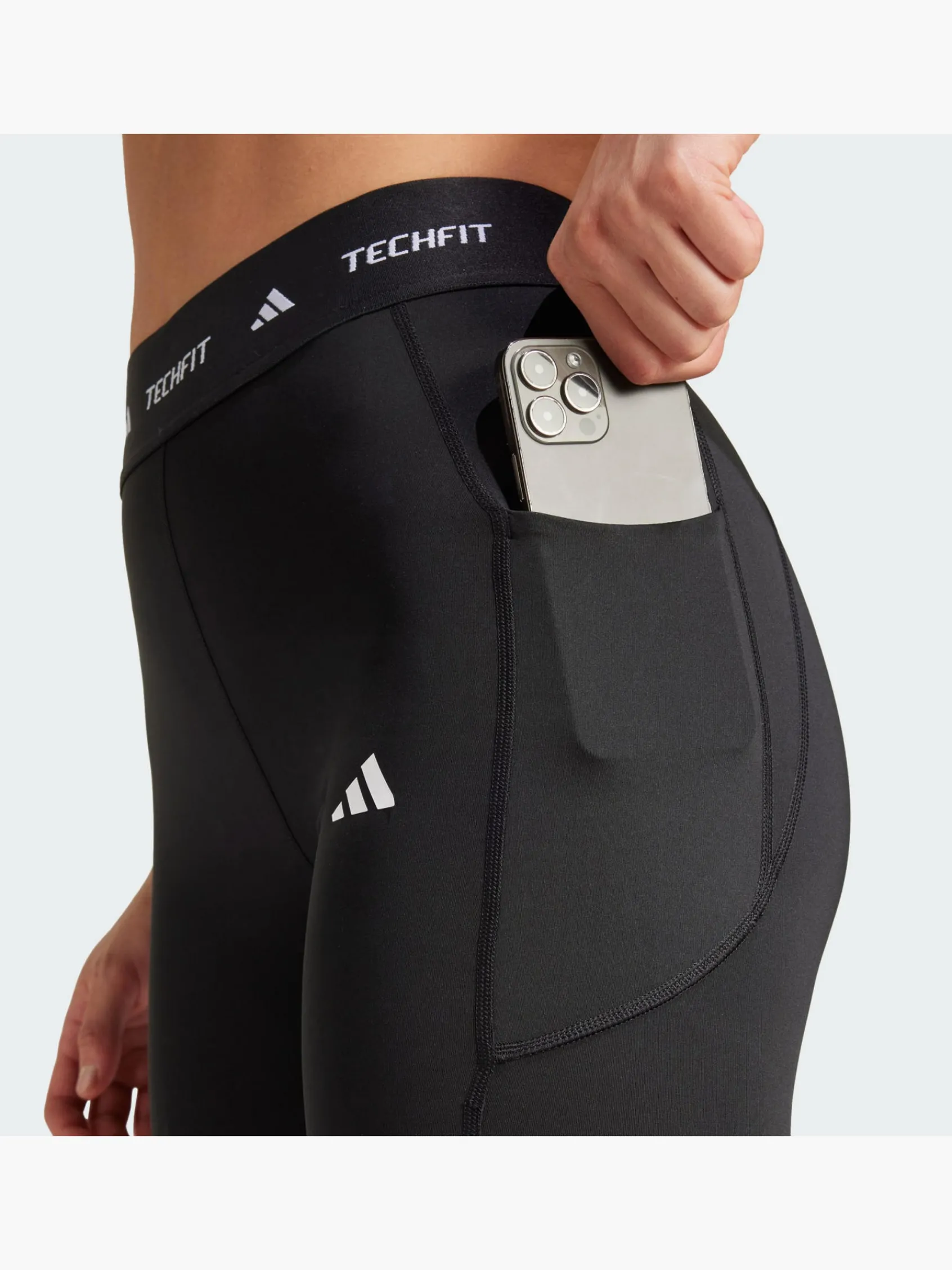 Damen adidas TECHFIT Stash Pocket Full-Length Leggings