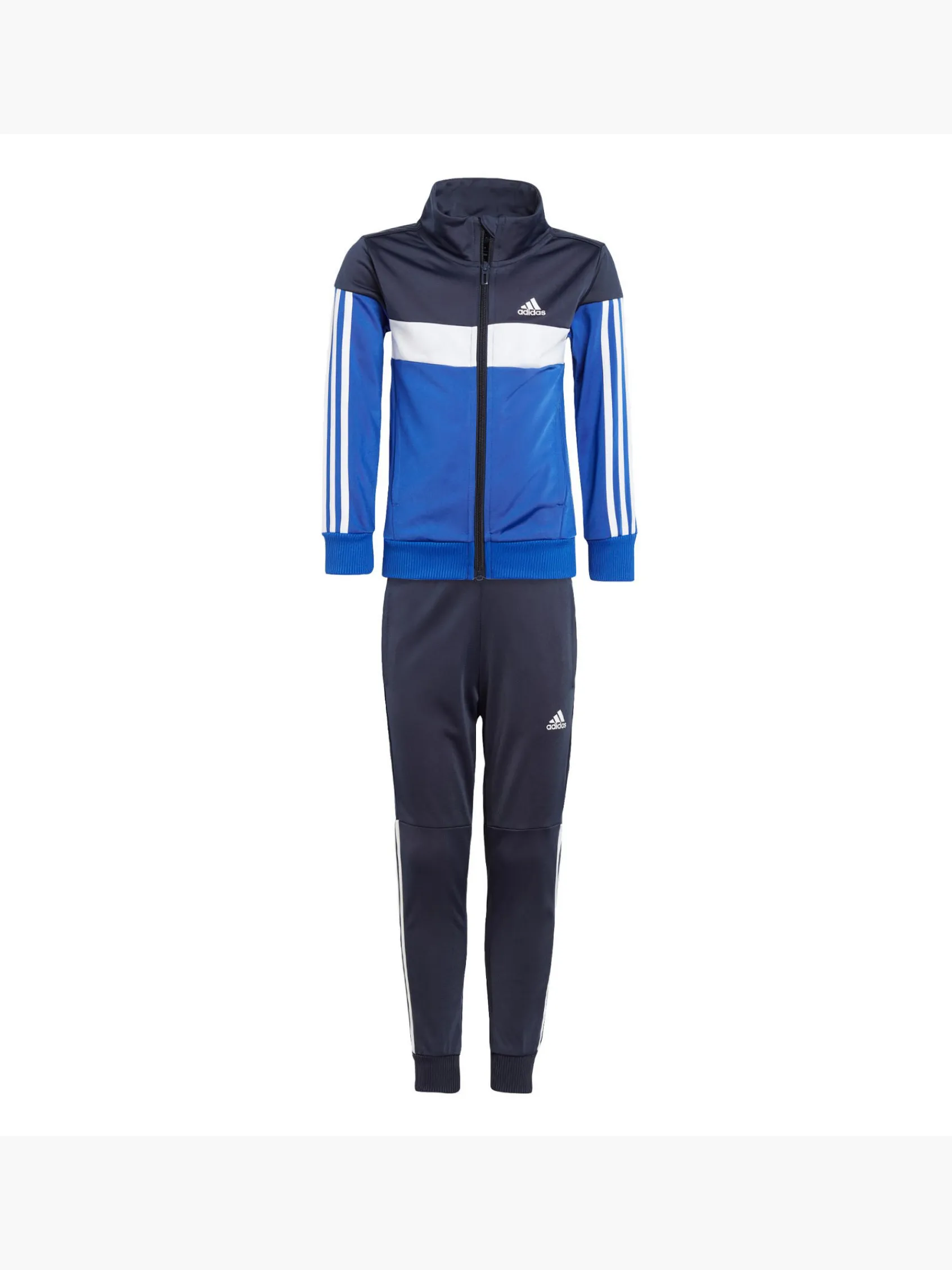 Kinder adidas Tiberio 3-Streifen Colorblock Shiny Kids Trainingsanzug