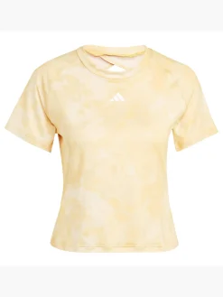 Damen adidas Train Essentials AOP Flower Tie-Dye T-Shirt