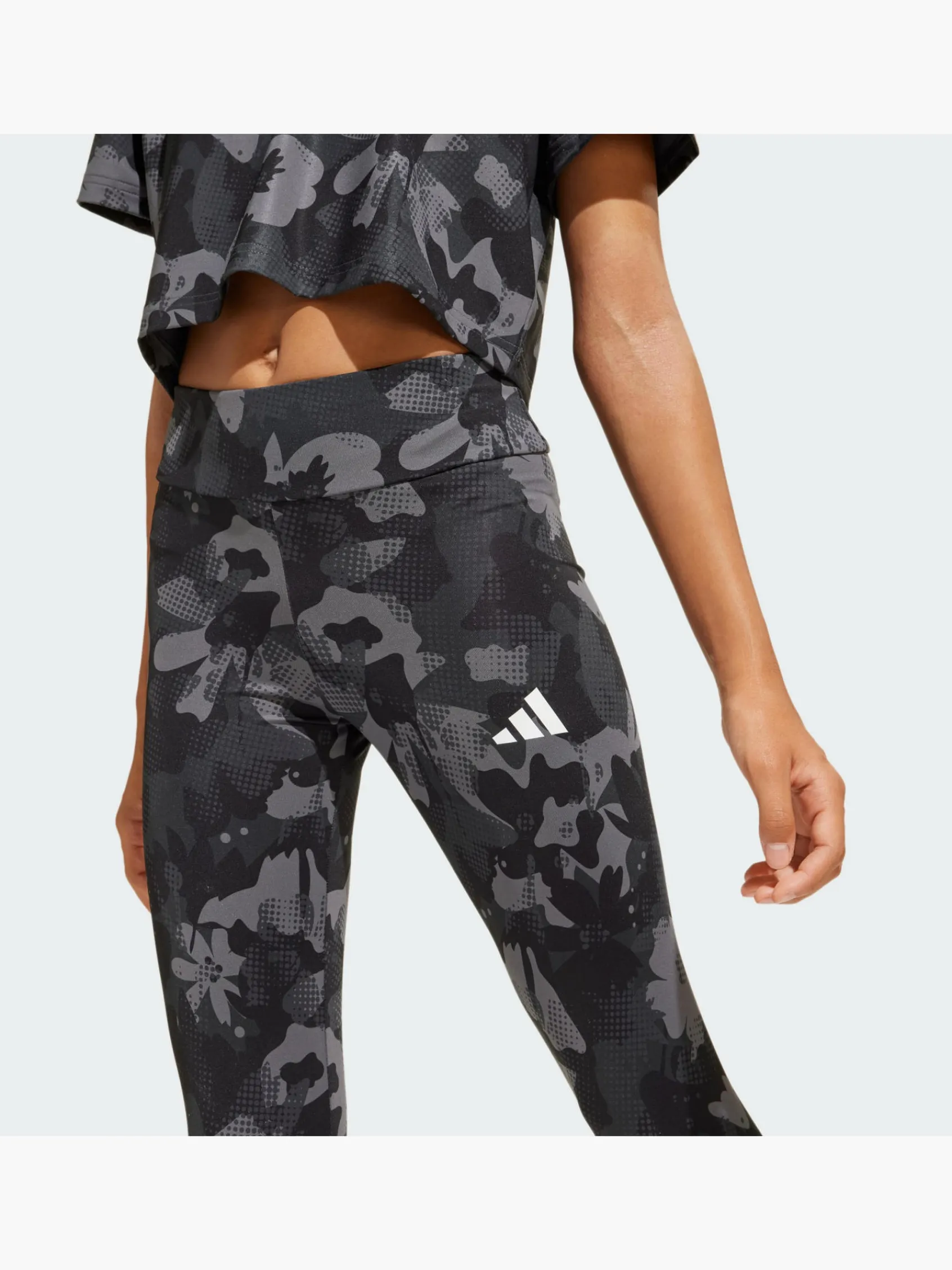 Kinder adidas Train Essentials Flower Print Kids Leggings