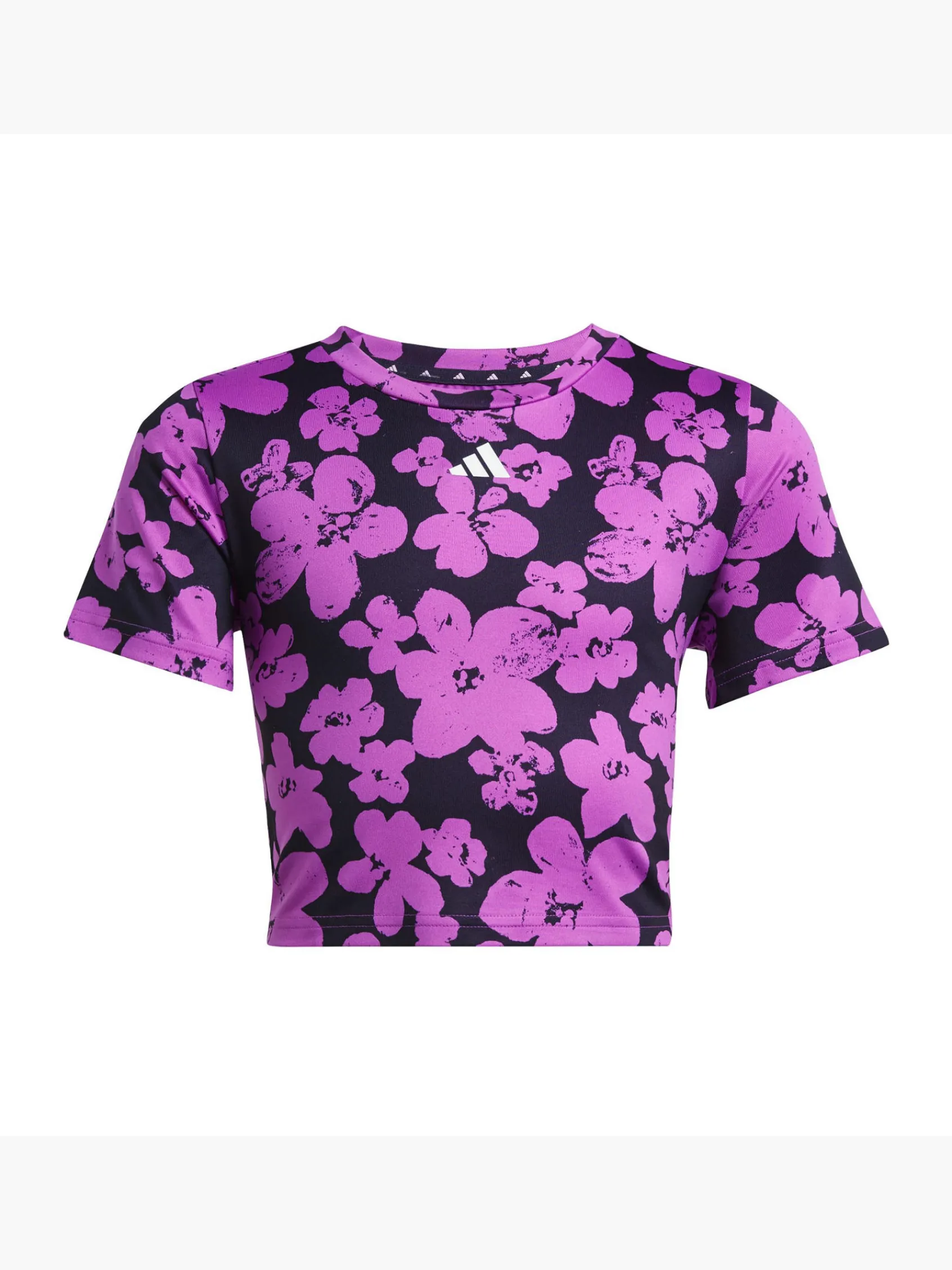 Kinder adidas Train Essentials Seasonal Printed Training Kids Crop-Shirt