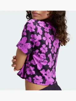 Kinder adidas Train Essentials Seasonal Printed Training Kids Crop-Shirt