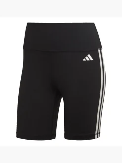 Damen adidas Training Essentials 3-Streifen High-Waisted kurze Leggings