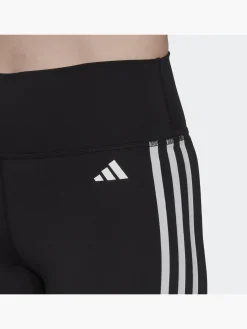 Damen adidas Training Essentials 3-Streifen High-Waisted kurze Leggings